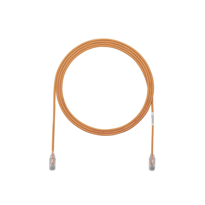 [UTP28SP10OR] Cable de Parcheo TX6, UTP Cat6, Diámetro Reducido (28AWG), Color Naranja, 3.05 Metros (10 Pies)
